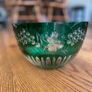 Ajka Marsala crystal bowl
